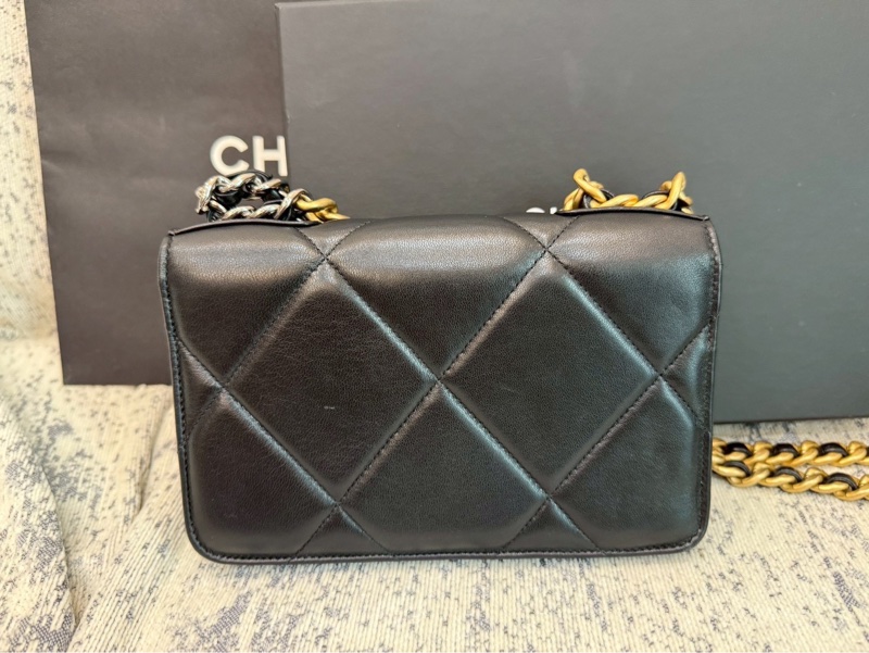 Chanel 香奈兒 19woc 超美黑金-7