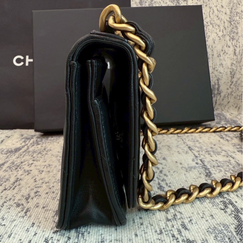 Chanel 香奈兒 19woc 超美黑金-9