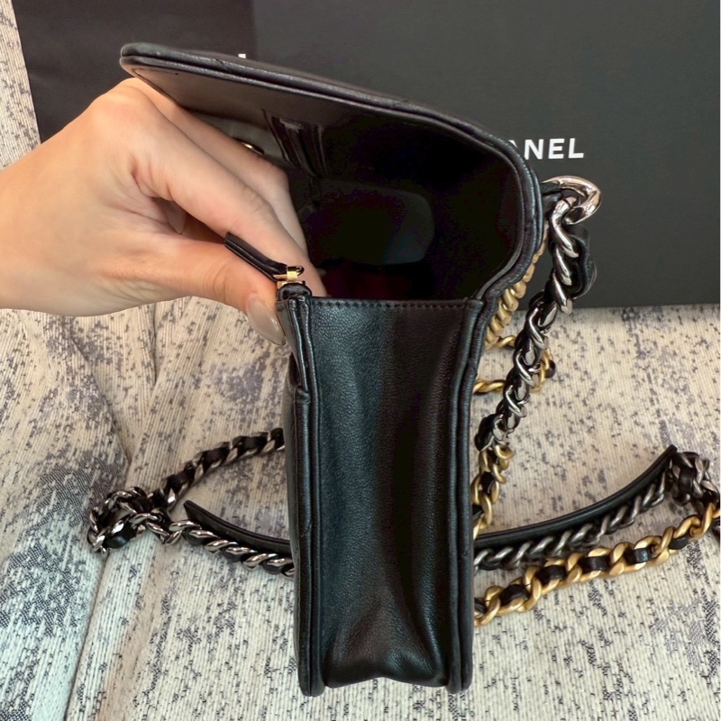 Chanel 香奈兒 19woc 超美黑金-10