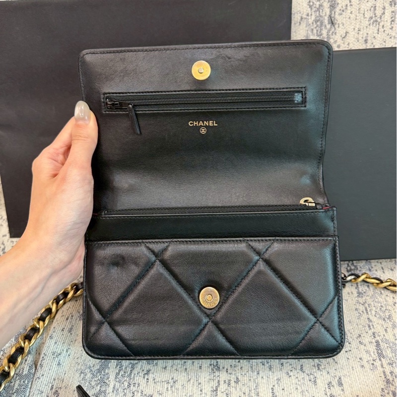 Chanel 香奈兒 19woc 超美黑金-26