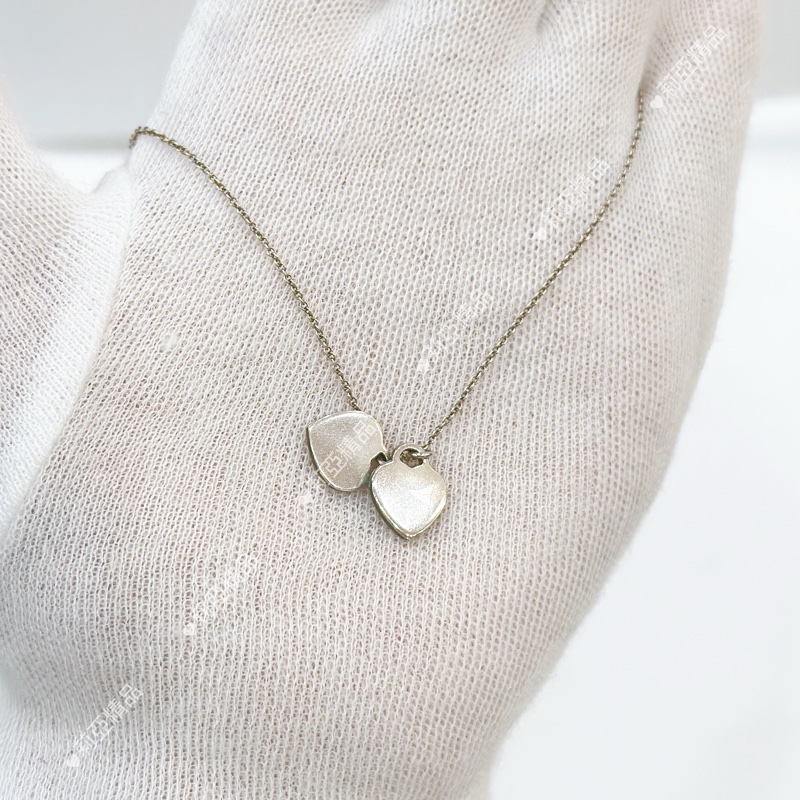 莉亞精品♡ Tiffany&co 愛心項鍊 二手美品-4