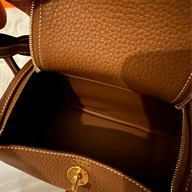 ［全新］Hermes Mini Lindy II 金棕色金扣❣️-3