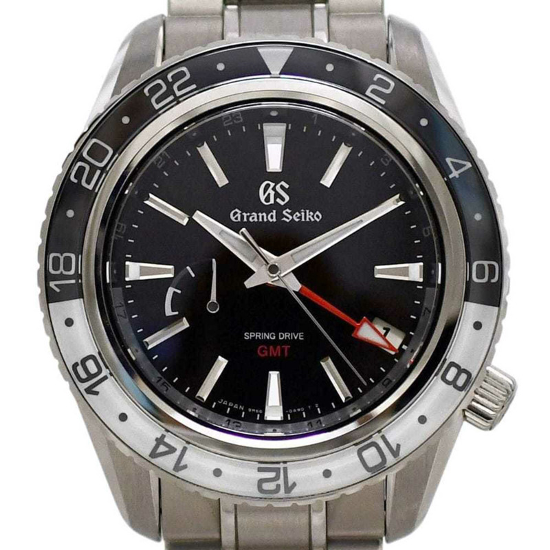 Grand Seiko Sport GMT 手錶，黑色、白色、銀色，Spring Drive，SBGE277 9R66-0BK0，自動機械，不鏽鋼。-1