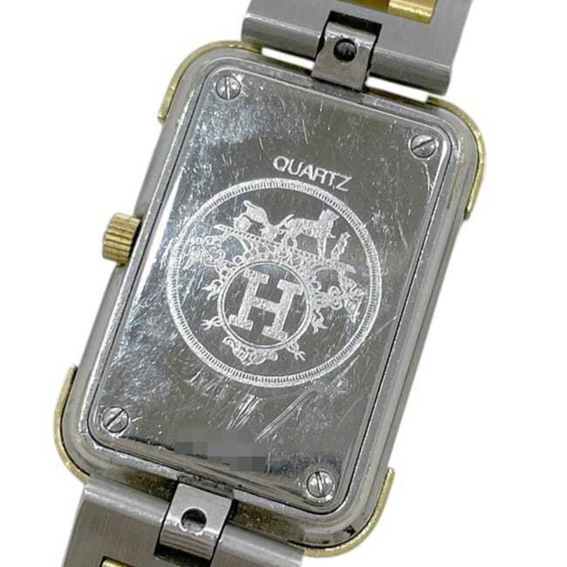 愛馬仕腕錶，Croisière系列，白色、銀色、金色，CR1.240電池供電，不銹鋼，石英機芯。-4