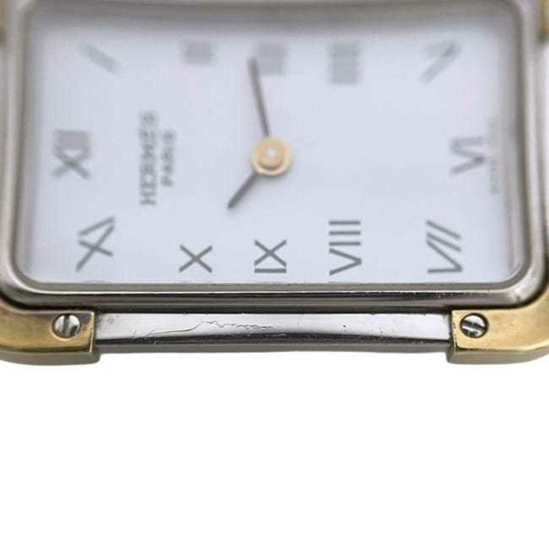 愛馬仕腕錶，Croisière系列，白色、銀色、金色，CR1.240電池供電，不銹鋼，石英機芯。-7