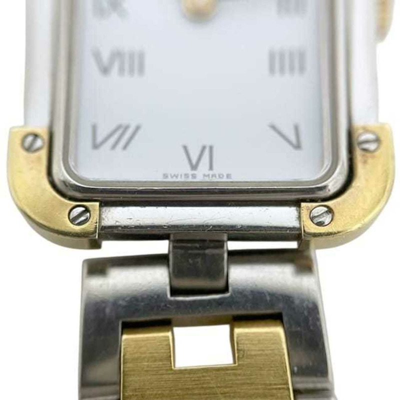 愛馬仕腕錶，Croisière系列，白色、銀色、金色，CR1.240電池供電，不銹鋼，石英機芯。-8