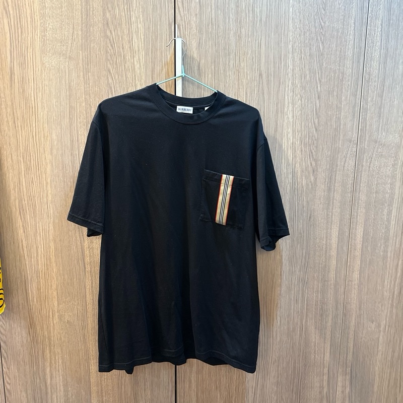 Burberry 男黑短袖xL 口袋-1