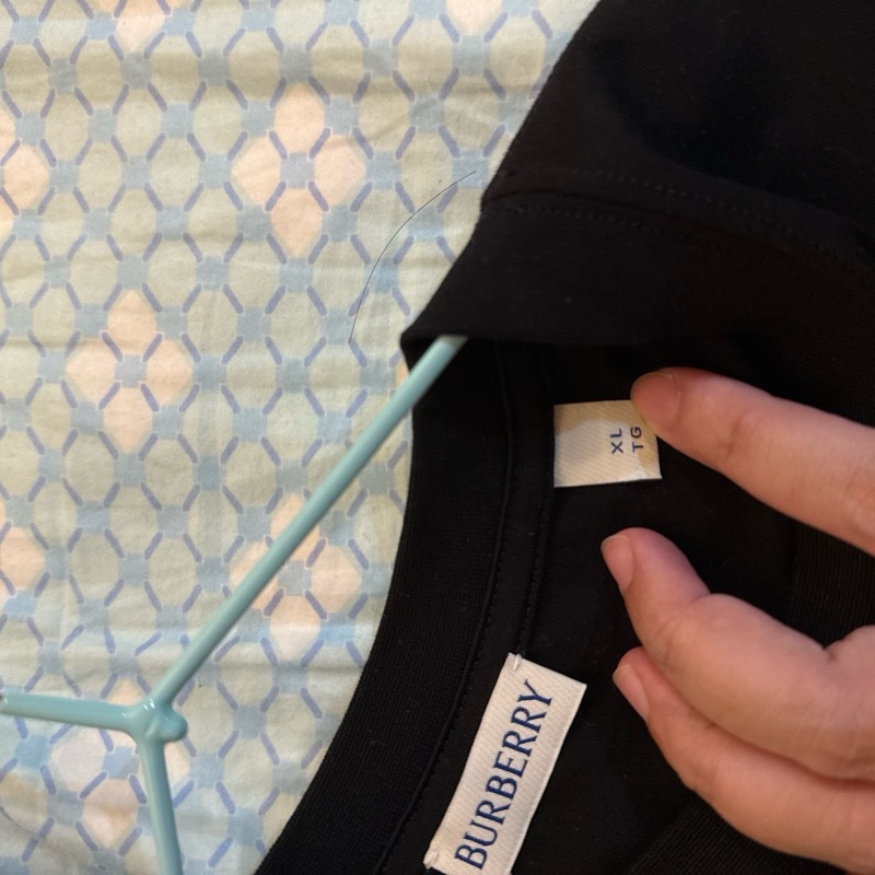 Burberry 男黑短袖xL 口袋-5
