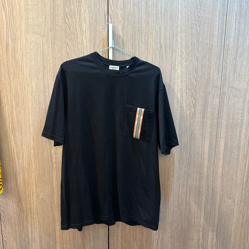 Burberry 男黑短袖xL 口袋-6
