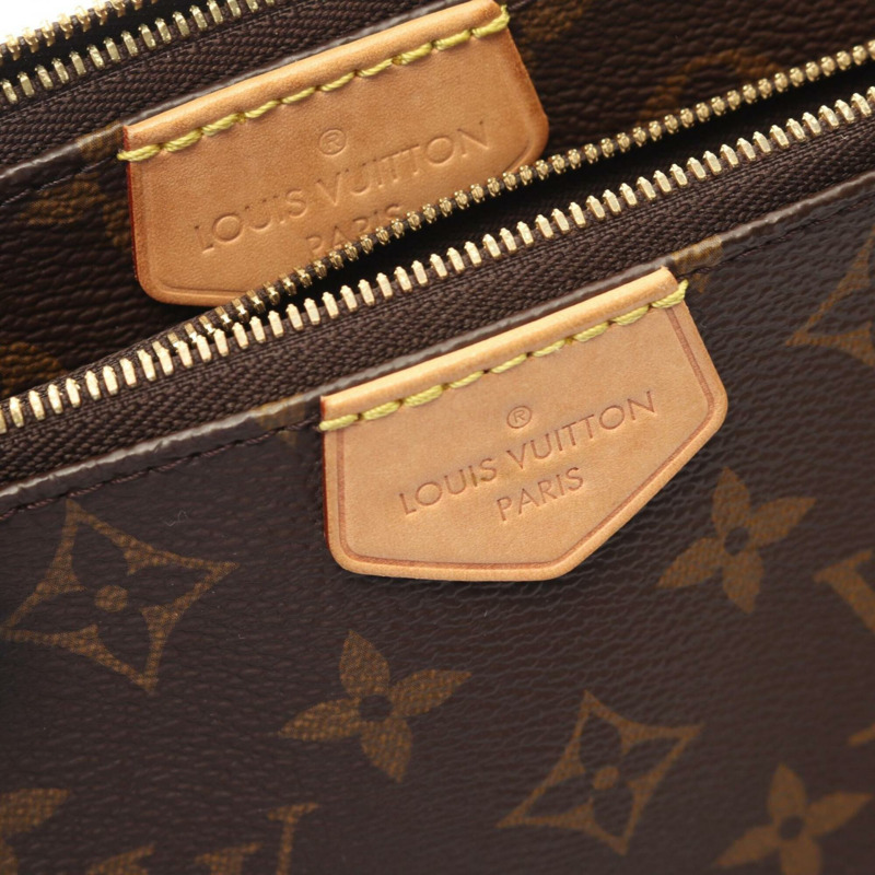 路易威登 Multi Pochette Accessoires 單肩包/手提包，塗層帆布和皮革，Monogram 圖案，女士，棕色/卡其色，M44813-5
