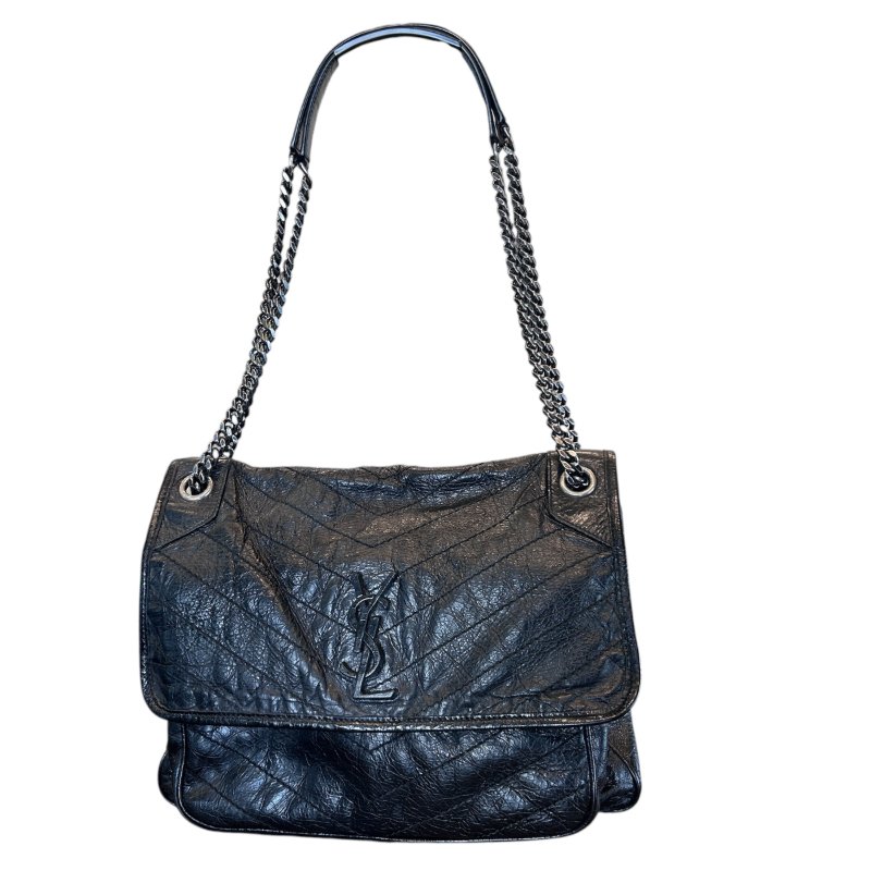 YSL黑色niki大款肩背包-0