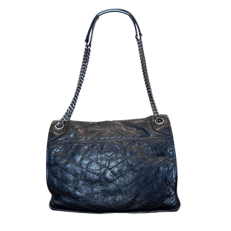 YSL黑色niki大款肩背包-1