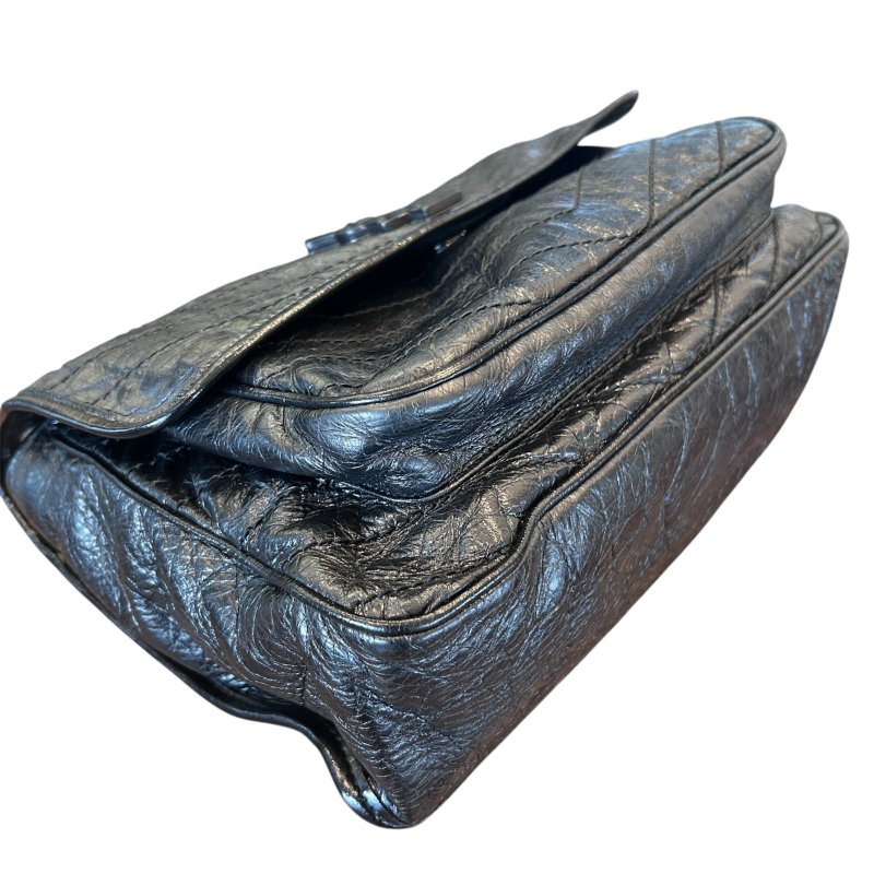 YSL黑色niki大款肩背包-4