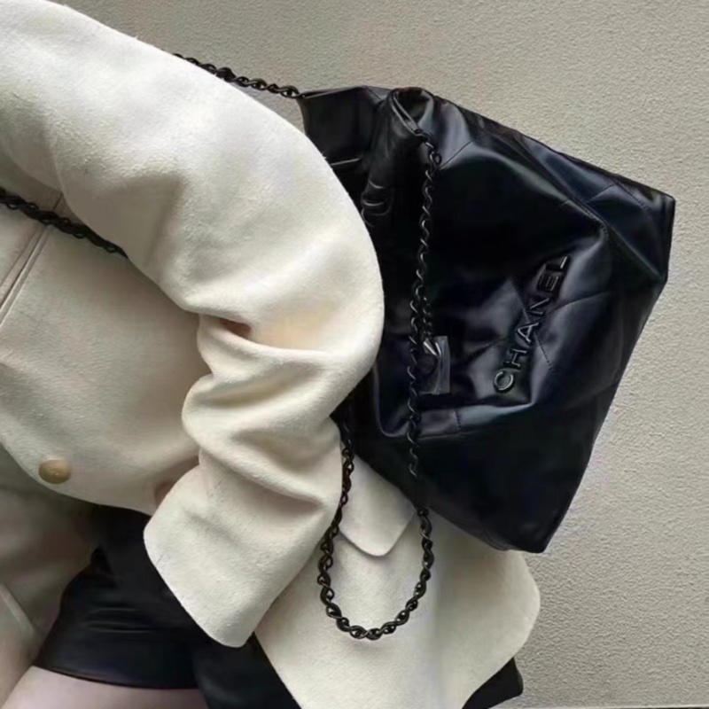 超難買🔥 Chanel 22bag SoBlack垃圾袋小號 #全配🈶購證 #閒置帶膜✨-2