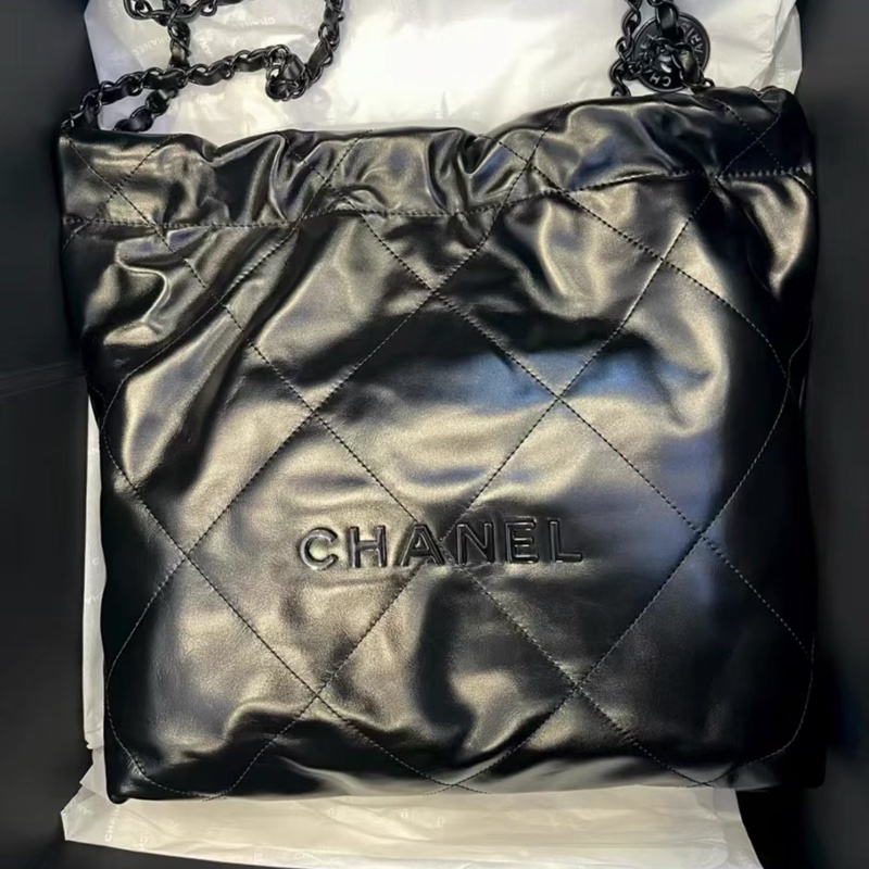 超難買🔥 Chanel 22bag SoBlack垃圾袋小號 #全配🈶購證 #閒置帶膜✨-4