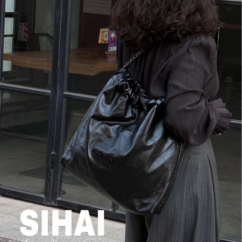 超難買🔥 Chanel 22bag SoBlack垃圾袋小號 #全配🈶購證 #閒置帶膜✨-5