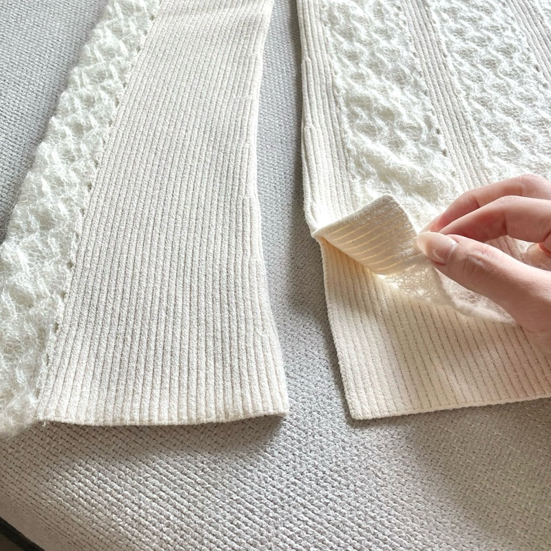 Fendi 芬迪 米白蕾絲針織毛衣/40號/99新美品-2