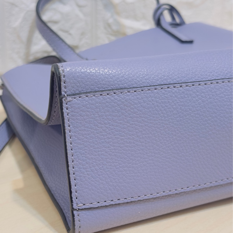 Marc Jacobs Mini Grind 荔枝紋皮革手提/斜背兩用包 (粉紫色)-6