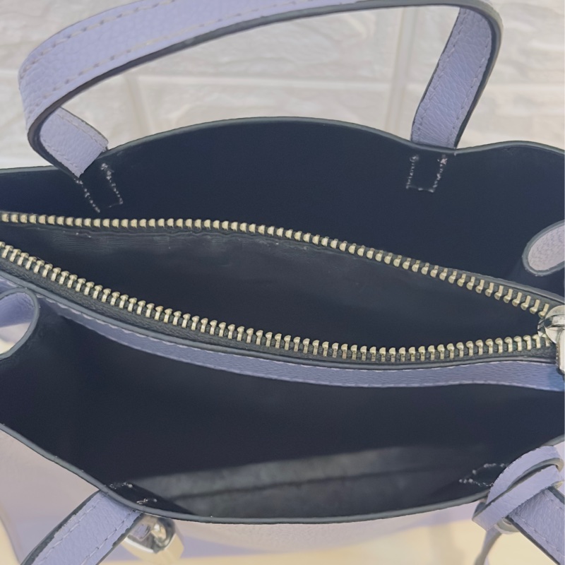 Marc Jacobs Mini Grind 荔枝紋皮革手提/斜背兩用包 (粉紫色)-12