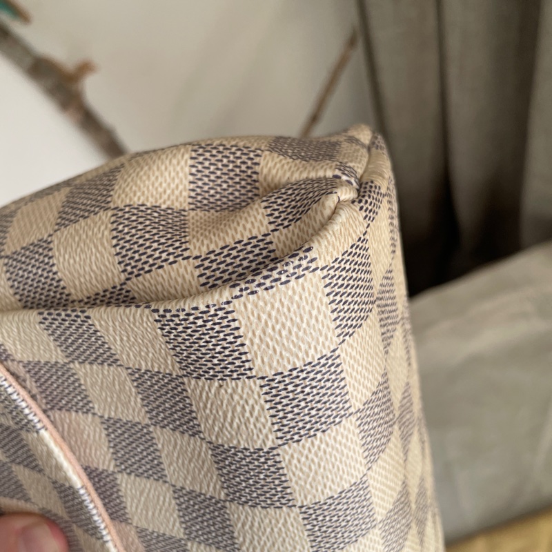 🍎優惠中🍎Louis Vuitton  馬鞍包/翻蓋包 /類Kelly凱莉包🎞LV棋盤格老花紋🎞瀟🎞手提/肩背/側背/斜背🎞正品🎞況不錯🎞🈶️原包附長背帶-31