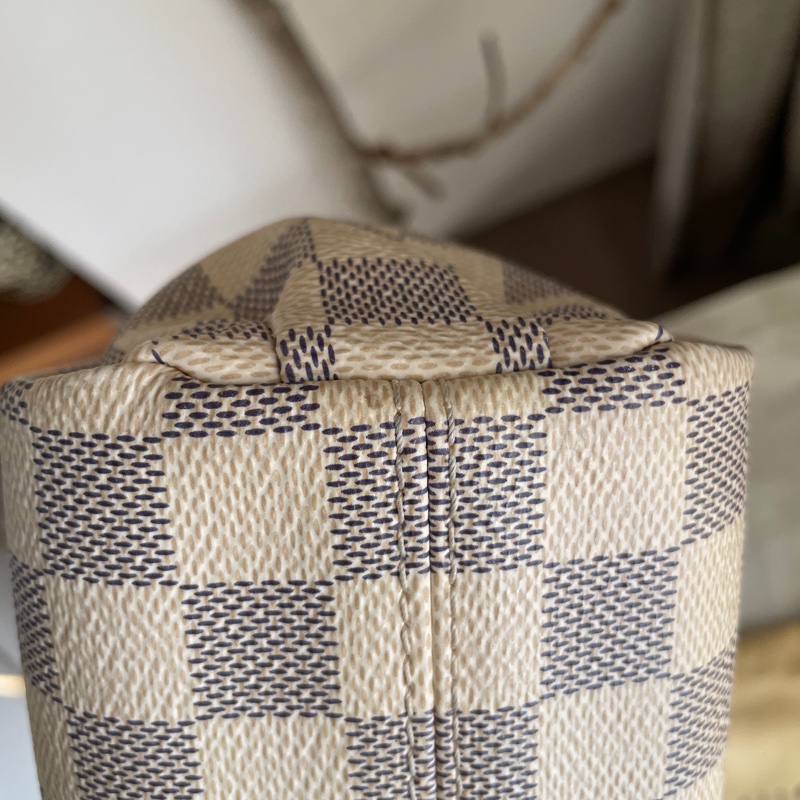 🍎優惠中🍎Louis Vuitton  馬鞍包/翻蓋包 /類Kelly凱莉包🎞LV棋盤格老花紋🎞瀟🎞手提/肩背/側背/斜背🎞正品🎞況不錯🎞🈶️原包附長背帶-32