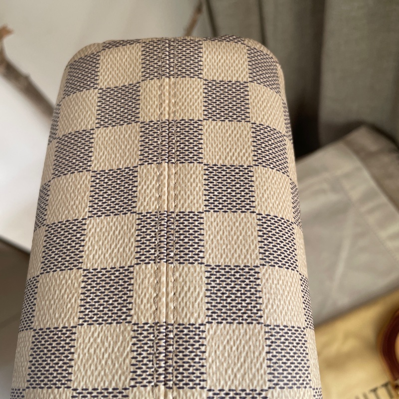 🍎優惠中🍎Louis Vuitton  馬鞍包/翻蓋包 /類Kelly凱莉包🎞LV棋盤格老花紋🎞瀟🎞手提/肩背/側背/斜背🎞正品🎞況不錯🎞🈶️原包附長背帶-34