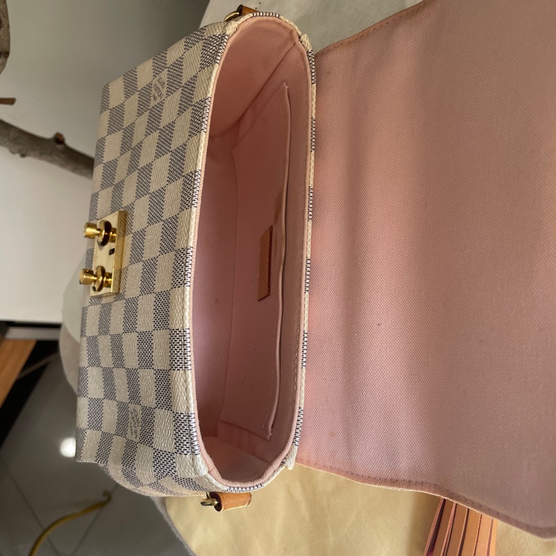 🍎優惠中🍎Louis Vuitton  馬鞍包/翻蓋包 /類Kelly凱莉包🎞LV棋盤格老花紋🎞瀟🎞手提/肩背/側背/斜背🎞正品🎞況不錯🎞🈶️原包附長背帶-46