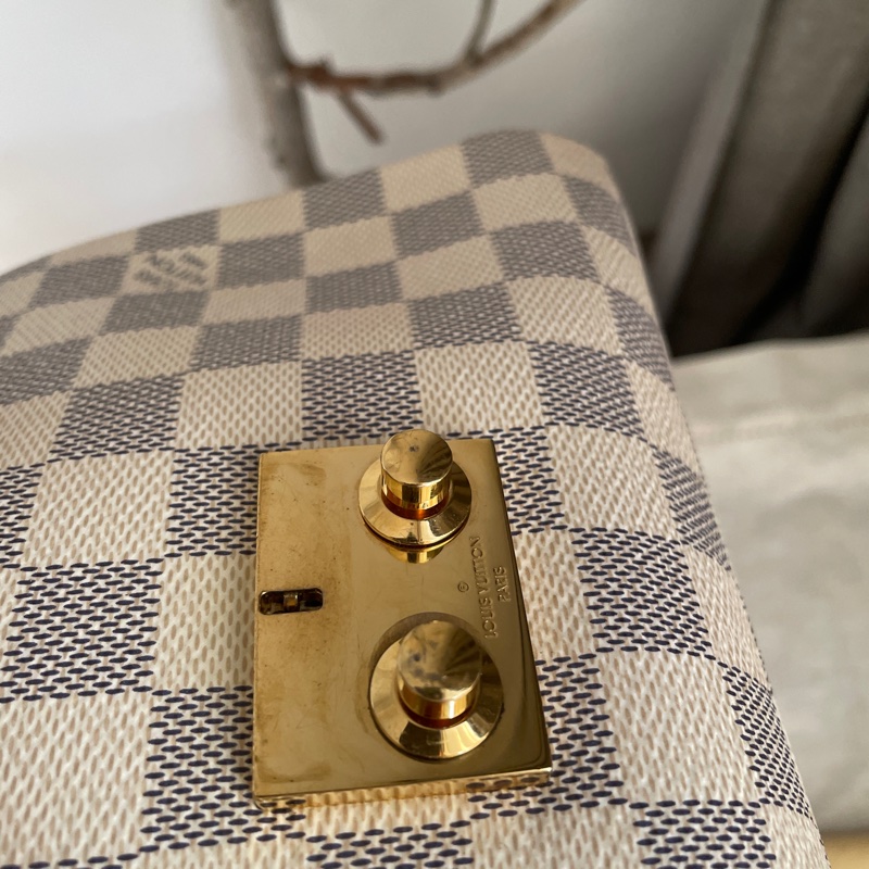 🍎優惠中🍎Louis Vuitton  馬鞍包/翻蓋包 /類Kelly凱莉包🎞LV棋盤格老花紋🎞瀟🎞手提/肩背/側背/斜背🎞正品🎞況不錯🎞🈶️原包附長背帶-50