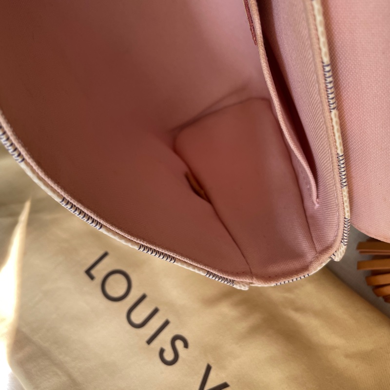 🍎優惠中🍎Louis Vuitton  馬鞍包/翻蓋包 /類Kelly凱莉包🎞LV棋盤格老花紋🎞瀟🎞手提/肩背/側背/斜背🎞正品🎞況不錯🎞🈶️原包附長背帶-55