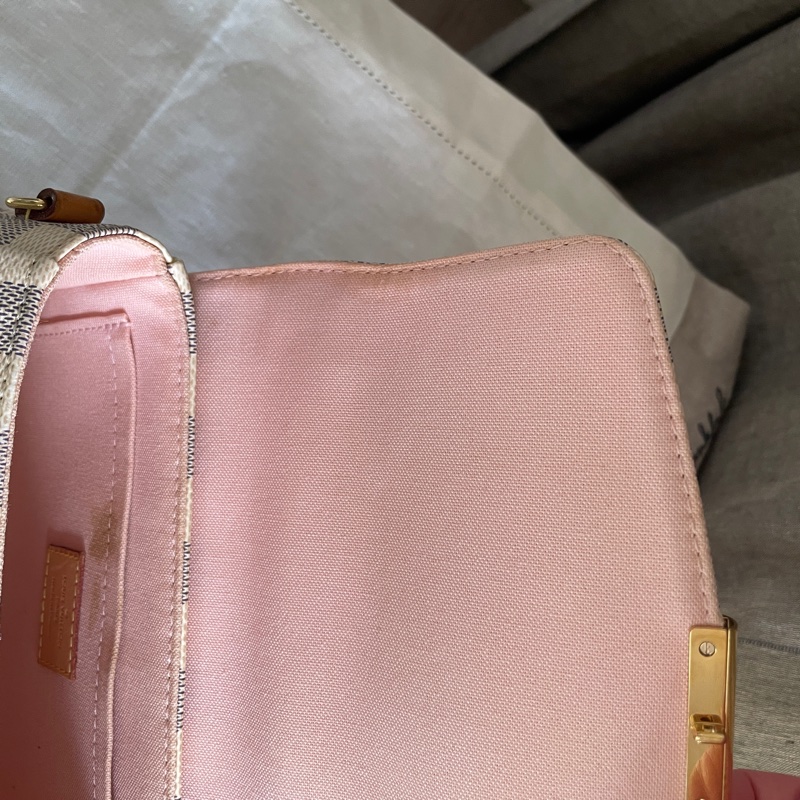 🍎優惠中🍎Louis Vuitton  馬鞍包/翻蓋包 /類Kelly凱莉包🎞LV棋盤格老花紋🎞瀟🎞手提/肩背/側背/斜背🎞正品🎞況不錯🎞🈶️原包附長背帶-67