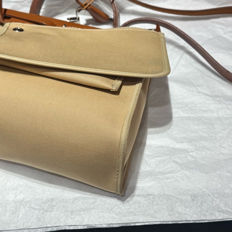 愛馬仕Hermes herbag 31 卡其色 外縫線-6