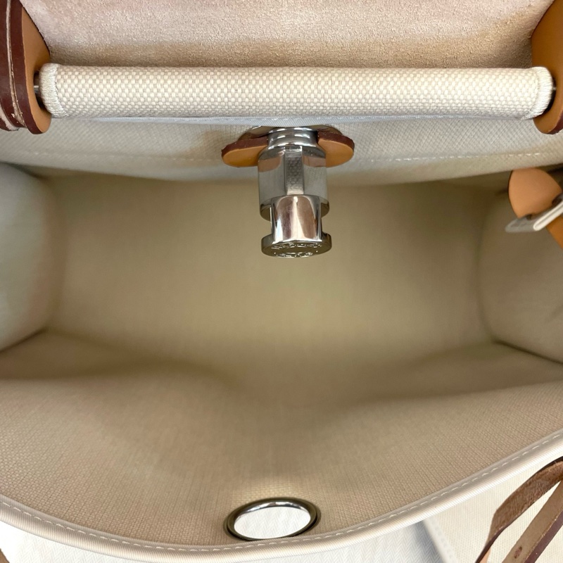 HERMES 愛馬仕Herbag31 米色拼棕蓋-4