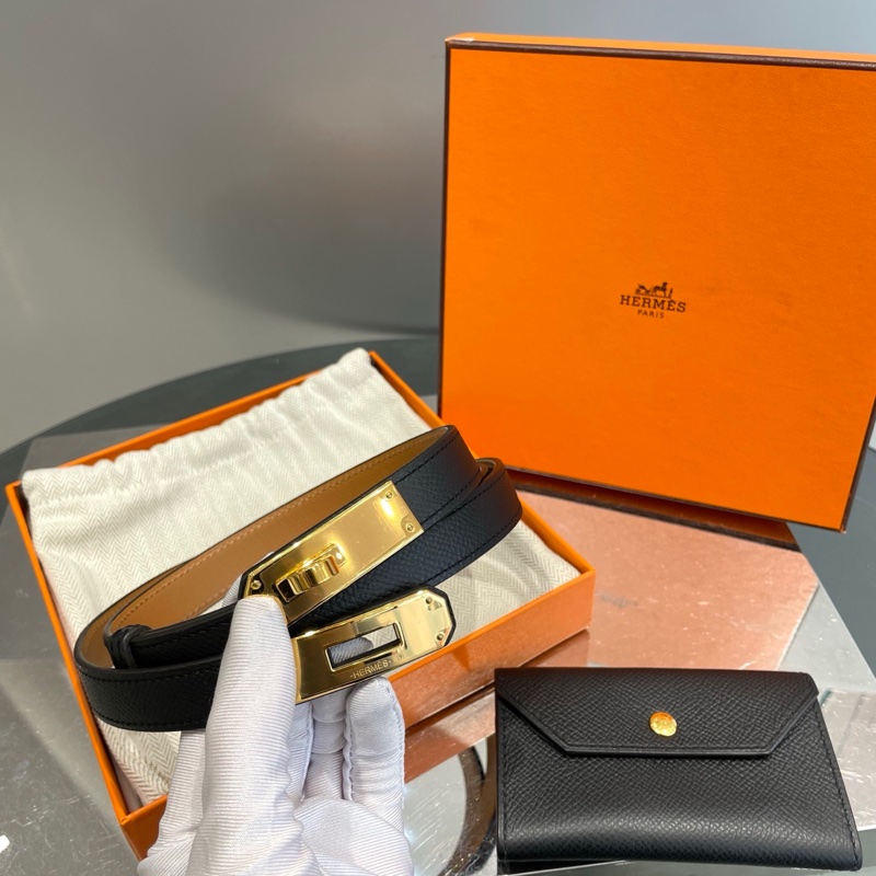 Hermes黑金Kelly pocket腰带-1
