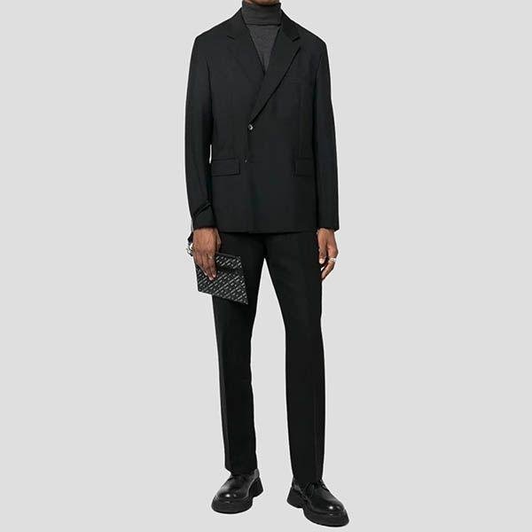 💎Han's house精品服飾💎VERSACE 凡賽斯 女神頭 頂級黑牌 25X17 手拿包-1