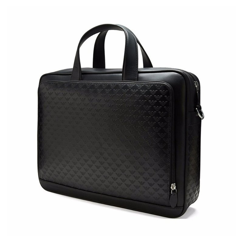 💎Han's house精品服飾💎 EMPORIO ARMANI 亞曼尼 EA 小牛皮 肩背 手拿 公事包-2