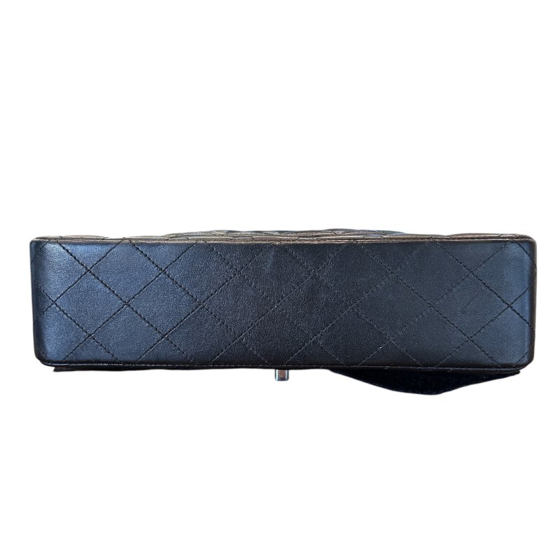 CHANEL黑銀羊皮CF25肩背包-2