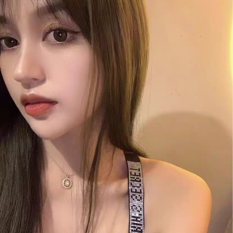 Harry Winston Gates系列 玫瑰金小太阳钻石项链-4