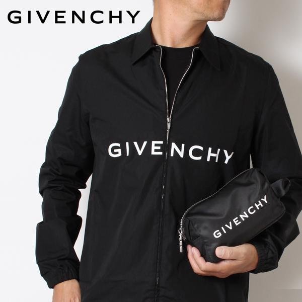 💎Han's house精品服飾💎 GIVENCHY 紀梵希Logo 尼龍 防水 手拿包  20X12X8CM 現貨 原價20500-2