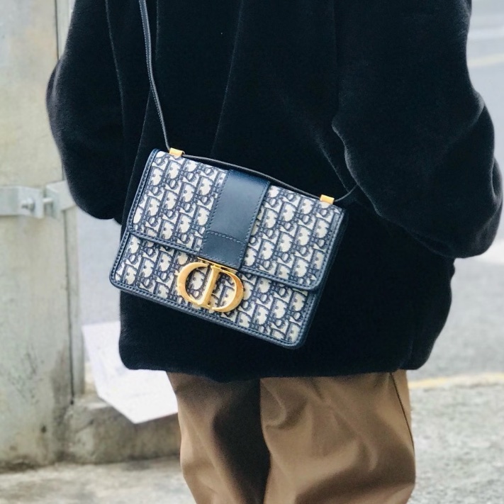 Dior迪奥 Montaigne老花刺繡蒙田30 經典老花拼金扣  尺寸24*17*7-6