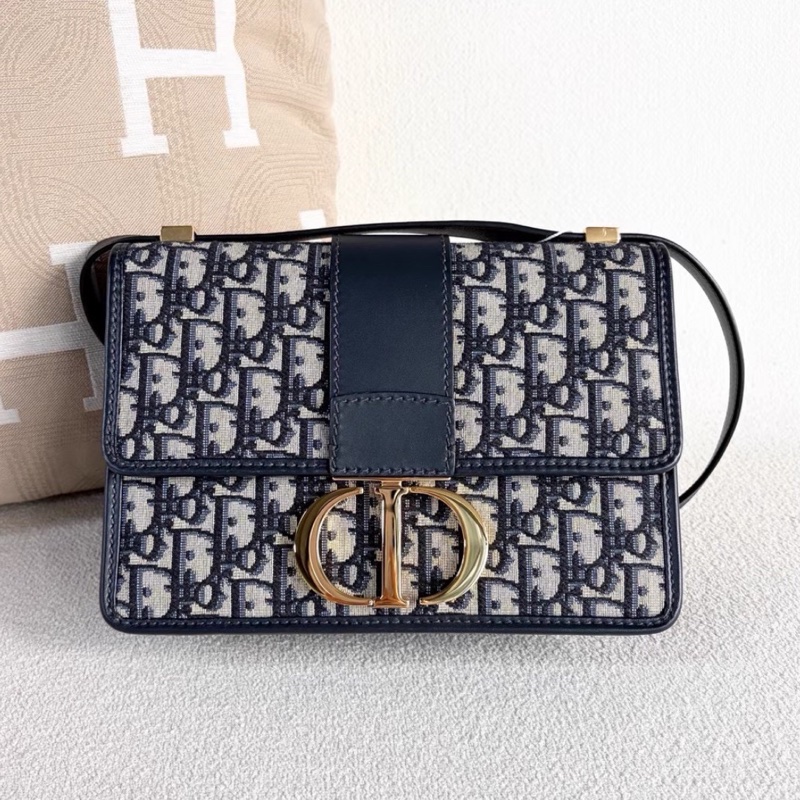 Dior迪奥 Montaigne老花刺繡蒙田30 經典老花拼金扣  尺寸24*17*7-10