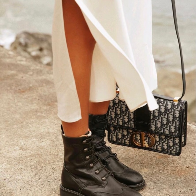 Dior迪奥 Montaigne老花刺繡蒙田30 經典老花拼金扣  尺寸24*17*7-29