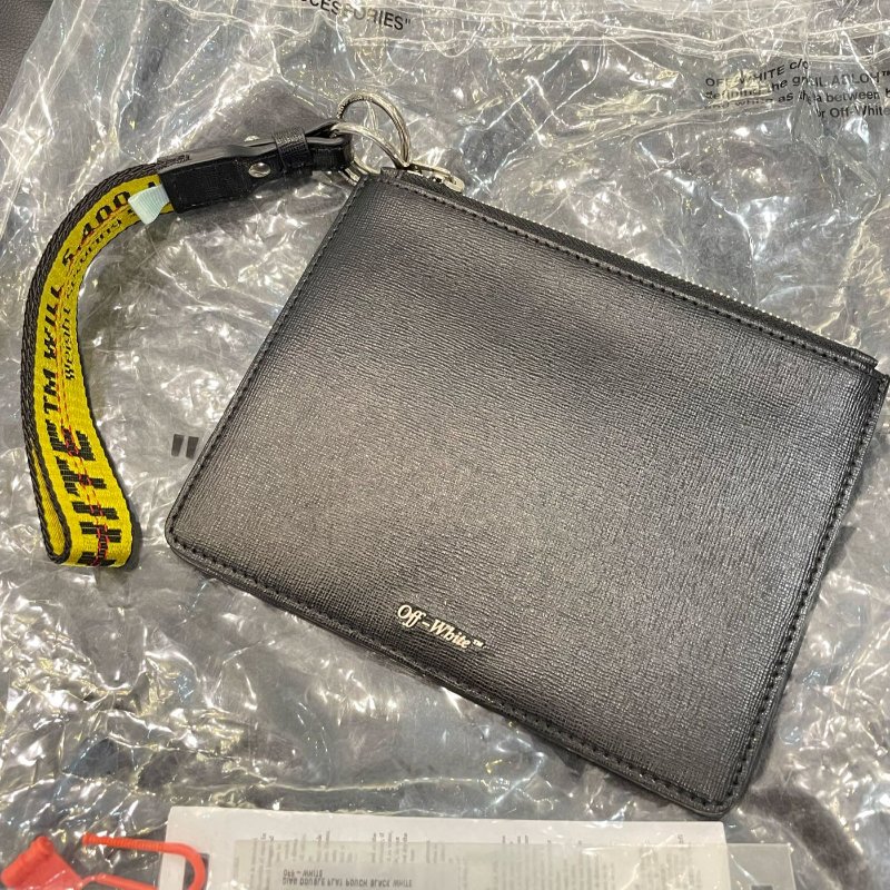 💎Han's house精品服飾💎off-White 經典 工業帶 尼龍 手拿包 兩用包-5