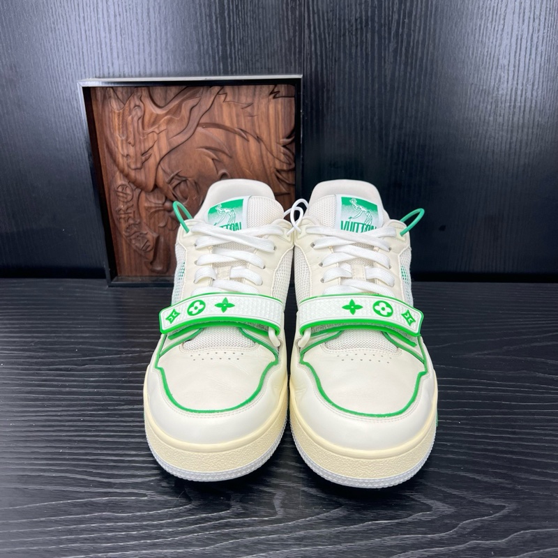 Louis Vuitton路易威登 trainer 白綠魔術貼 42.5碼-1