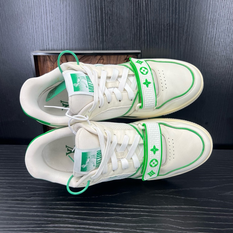 Louis Vuitton路易威登 trainer 白綠魔術貼 42.5碼-4
