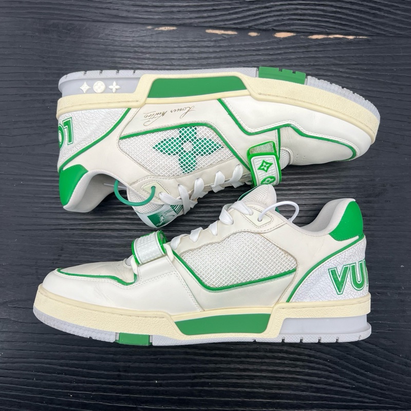 Louis Vuitton路易威登 trainer 白綠魔術貼 42.5碼-5