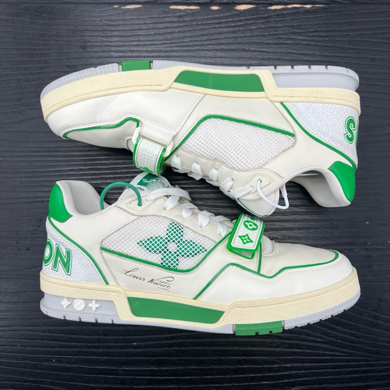 Louis Vuitton路易威登 trainer 白綠魔術貼 42.5碼-6