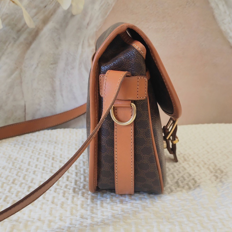 賽琳/Celine 中古郵差包 編碼款 底長22cm 無附件-2