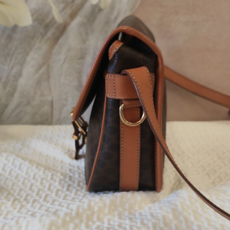 賽琳/Celine 中古郵差包 編碼款 底長22cm 無附件-3