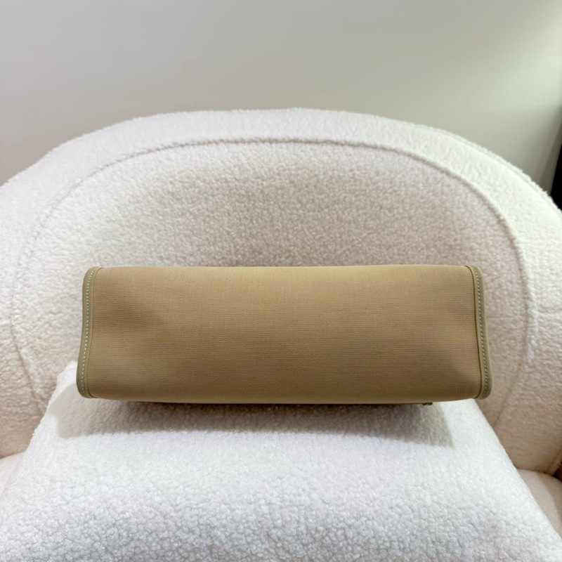 Hermes愛馬仕herbag 31 米棕色銀扣-5