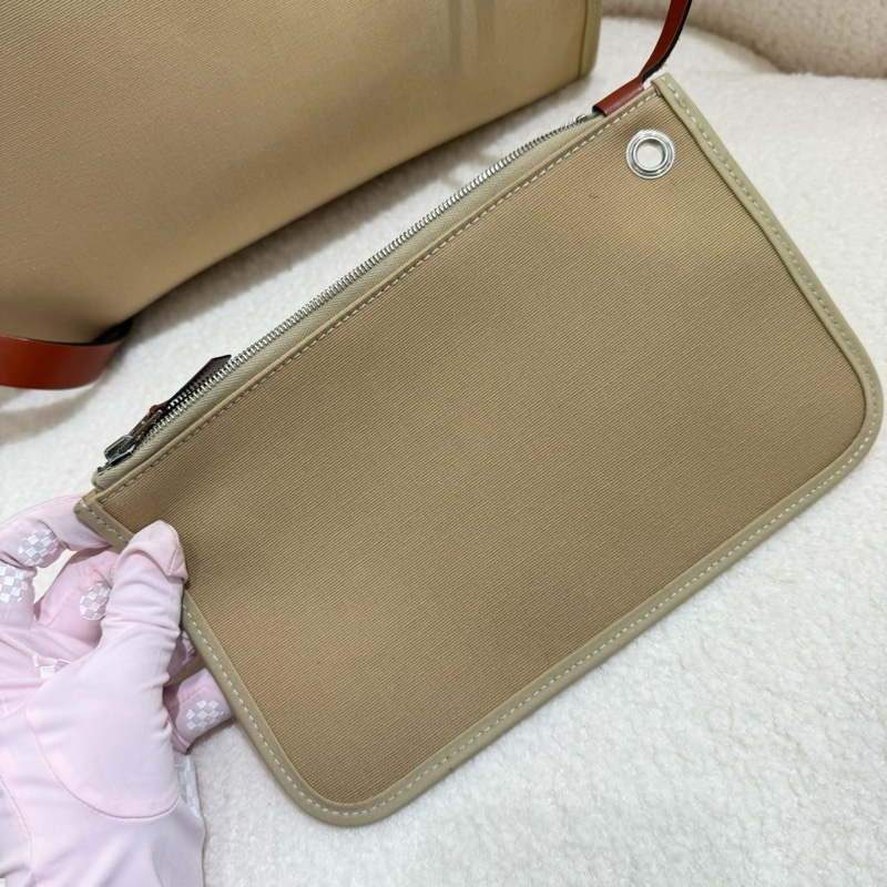 Hermes愛馬仕herbag 31 米棕色銀扣-7